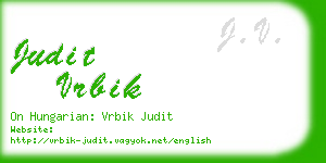 judit vrbik business card